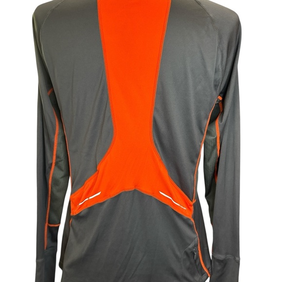 Marmot Charcoal and Tangerine Half-Zip Pullover - Picture 5 of 6